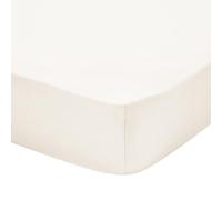 Drap Housse uni en Flanelle de Coton, Frisson, 140 x 200 cm, ESSIX, Beige Clair