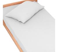 Drap housse gaze de coton uni gris
