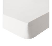 Drap Housse uni en Percale de Coton lavée, Delicate, 180 x 200 cm, ESSIX, Blanc