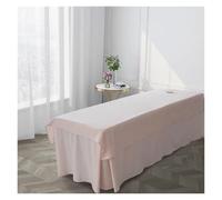 Drap-housse uni for salon de beauté, table massage, spa, avec ou sans trou, tailles King et Queen pour Spa, Beauté(Pink,120x200cm with hole)