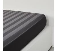 Drap housse uni PRESTIGE - TODAY - Noir 160x200 cm