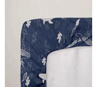 Mon PTIT DODO Drap-Housse Imprimé Whales (Baleinos) 60 x 120 cm
