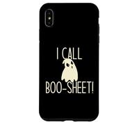 Drap Humoristique avec Inscription « I Call Boo » pour Halloween, fantôme en colère, BS Meme Coque pour iPhone XS Max