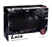 Drap laqué - drap housse imperméable - vinyle noir - 160x200 cm