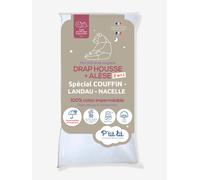 Drap magique 2 en 1 : drap-housse / alèse P'TIT LIT blanc 40X80