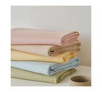 Drap Plat 1/2 Personnes 120x230cm à 245x270cm en Coton 500 Fils lit 90 à 200 cm Ultra Doux et Respirant(Khaki,245x270cm)
