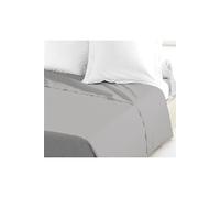 Lovely Home Drap plat 100% coton 240x300 cm gris clair