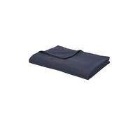 - Drap plat - 100% coton BIO - 300 x 240 cm - Bleu navy