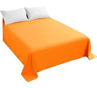 Drap plat 100 % coton égyptien 500 fils Orange