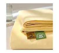 Drap Plat 100% Coton Lavé 120x230 160x230 200x230 200x245 270x245 Confortable et Respirant Drap Plat 1/2 Personnes Confortable(Yellow,160x230cm)