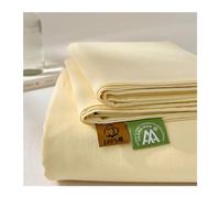 Drap Plat 100% Coton Lavé 120x230 160x230 200x230 200x245 270x245 Confortable et Respirant Drap Plat 1/2 Personnes Confortable(Beige,270x245cm)