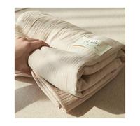 Drap Plat 160x230cm 200x230cm 245x250cm 245x270cm Drap Supérieur en Double Gaze 100% Coton Ultra Doux et Respirant Simple Double King(Camel,200x230cm+48x74cmx2)