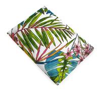 Drap plat 180x290 cm coton SUMATRA bleu Paon