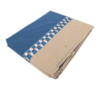 Drap plat 180x290 cm en percale de coton LINOA bleu cobalt