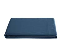 Drap plat 180x290 cm percale de coton MANOIR bleu Marine