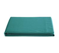 Drap plat 180x290 cm percale de coton MANOIR vert Canard