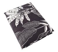 Drap plat 180x290 cm satin de coton CAYENNE noir Ebène