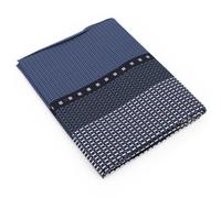 Drap plat 180x290 cm satin de coton ENZO bleu