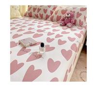 Drap Plat 2 Personnes 120x230cm à 245x270cm Petit Imprimé Floral Drap de Dessus en 100% Coton Drap de Lit Ultra Doux et Respirant(Pink,120x230cm+48x74cm x2)