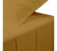 Créateur d'intérieur - Drap Plat 2 Personnes "Percale" 240x290cm Mordoré