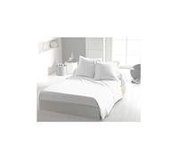 Drap Plat Blanc 240x300 cm - Microfibre 82 g/m² Douce et Légère - Entretien Facile, Repassage Superflu - Idéal Lit 2 Personnes - Home linge passion