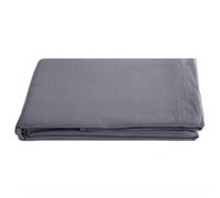 Drap plat 240x290 cm pur coton lavé PALACE gris brume
