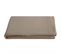 Drap plat 240x290 cm pur coton lavé PALACE marron camel