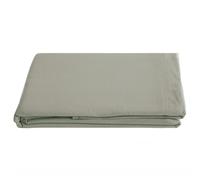 Drap plat 240x290 cm pur coton lavé PALACE vert laurier