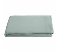 Drap plat 240x290 cm pur coton lavé PALACE vert lichen
