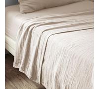 Drap Plat 240x300 cm Gaze de Coton Naturel
