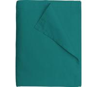 Drap Plat 240x300 cm Vert Turquoise - 100% Coton 57 Fils