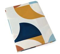 Drap plat 240x310 cm 100% percale de coton MODULO bleu cobalt