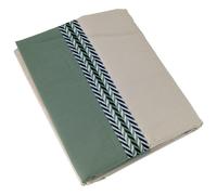 Drap plat 240x310 cm percale 100% coton NOA vert Kaki