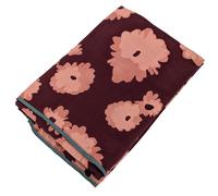 Drap plat 240x310 cm satin de coton COUP DE FOUDRE prune/caramel