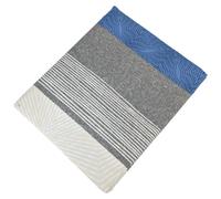 Drap plat 240x310 cm satin de coton TIAGO bleu Indigo