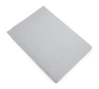 Drap plat 270x300 cm mousseline de coton MILOS blanc neige