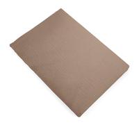 Drap plat 270x300 cm mousseline de coton MILOS marron camel