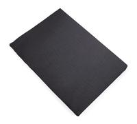 Drap plat 270x300 cm mousseline de coton MILOS noir caviar