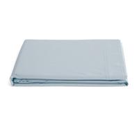 Drap plat 270x300 cm percale de coton MANOIR bleu Glacier
