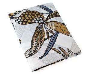 Drap plat 280x310 cm en coton longues fibres PÉNÉLOPE beige Silice