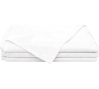 Drap plat, 400 fils au pouce carré, 100 % coton égyptien, doux et luxueux, respirant avec ourlet, draps en coton à longues fibres pour lit - Blanc uni, taille double.