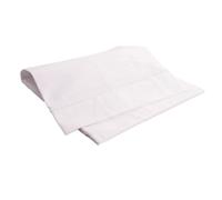 Drap plat bébé en coton blanc DOMIVA - 40x80cm - finition point bourdon