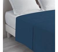 Drap plat Biolina en coton biologique bleu 180x290 Bleu marine G