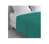 Douceur d'Intérieur – Drap plat Biolina 240 x 300 cm 2 personnes – 100% coton bio Emeraude