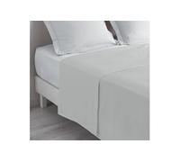 Drap Plat en Coton "Biolina" 180x290cm Gris