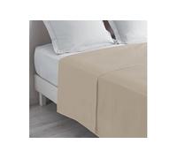Douceur d'Intérieur Drap plat Biolina 100% coton bio 240 x 300 cm 2 personnes Taupe