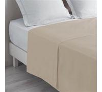 Drap plat Biolina en coton biologique taupe 240x300 Taupe G