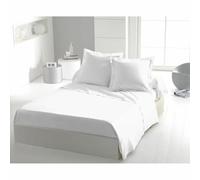 Drap Plat Blanc 240x300 cm - Microfibre 82 g/m² Douce et Légère - Entretien Facile, Repassage Superflu - Idéal Lit 2 Personnes - Home linge passion