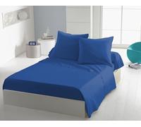 Drap plat - HOME LINGE PASSION - microfibre 82 g - 240 x 300 cm - Bleu