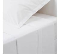 Atmosphera - Drap plat «Intérieur» coton 2 pièces blanc 240 x 290 cm